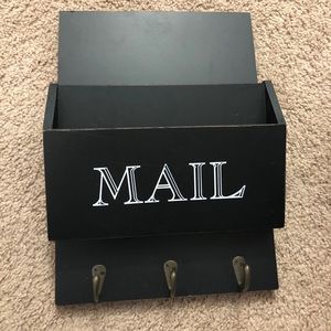 Mail holder/key hook